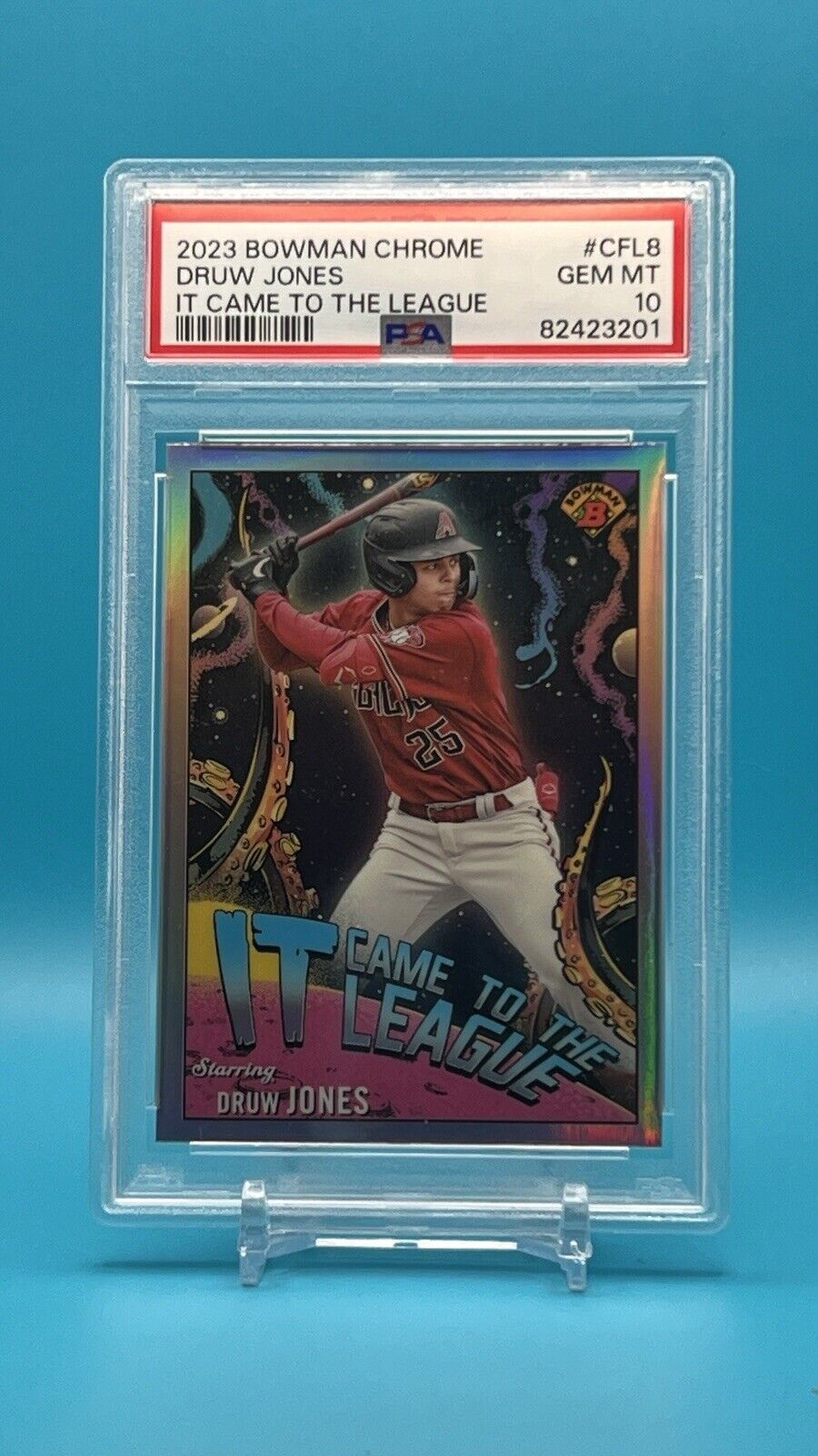 2023 Bowman Chrome Druw Jones It Came to the League PSA 10 GEM MINT - RC