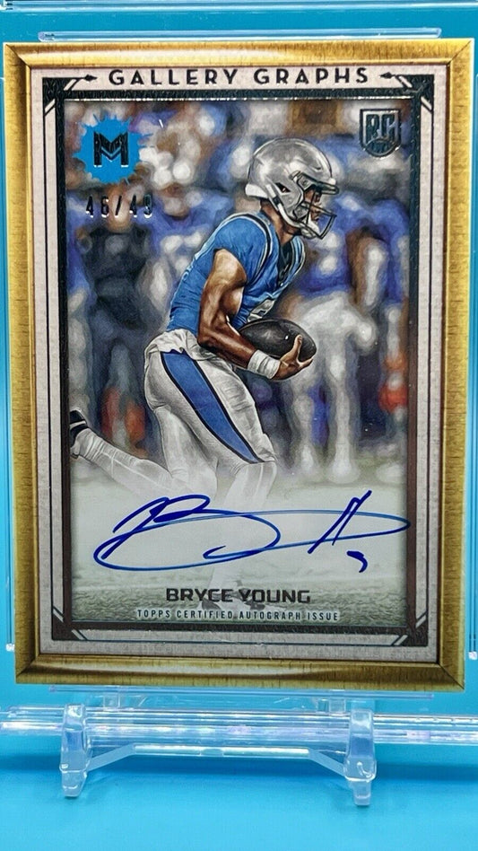 2023 Topps Motif Bryce Young On Card Auto /49 Gallery Graphs Carolina Panthers