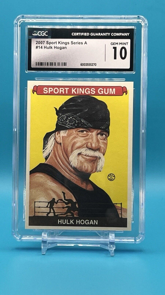 2007 Sport Kings Series A Hulk Hogan #14 CGC 10 GEM MINT – Wrestling Legend!