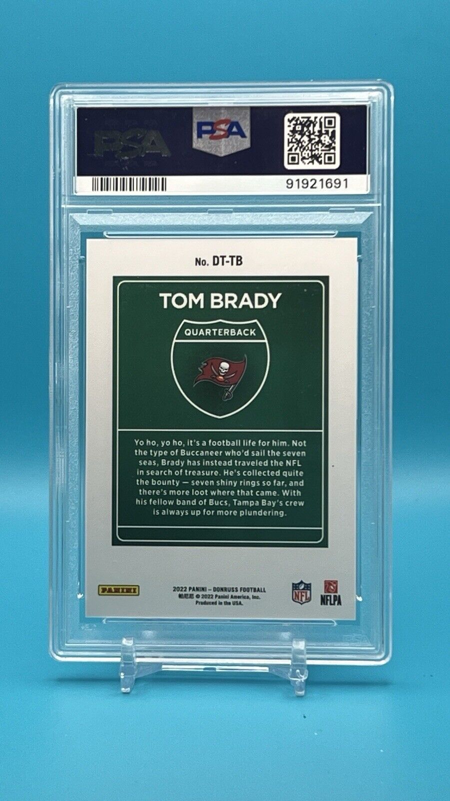 2022 Donruss Tom Brady Downtown! Buccaneers SSP PSA 10 GEM MINT 🔥 Ultra Rare