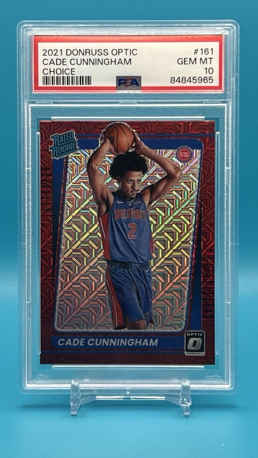 2021 Donruss Optic Cade Cunningham Choice PSA 10 GEM MINT #161 – Rated Rookie SP