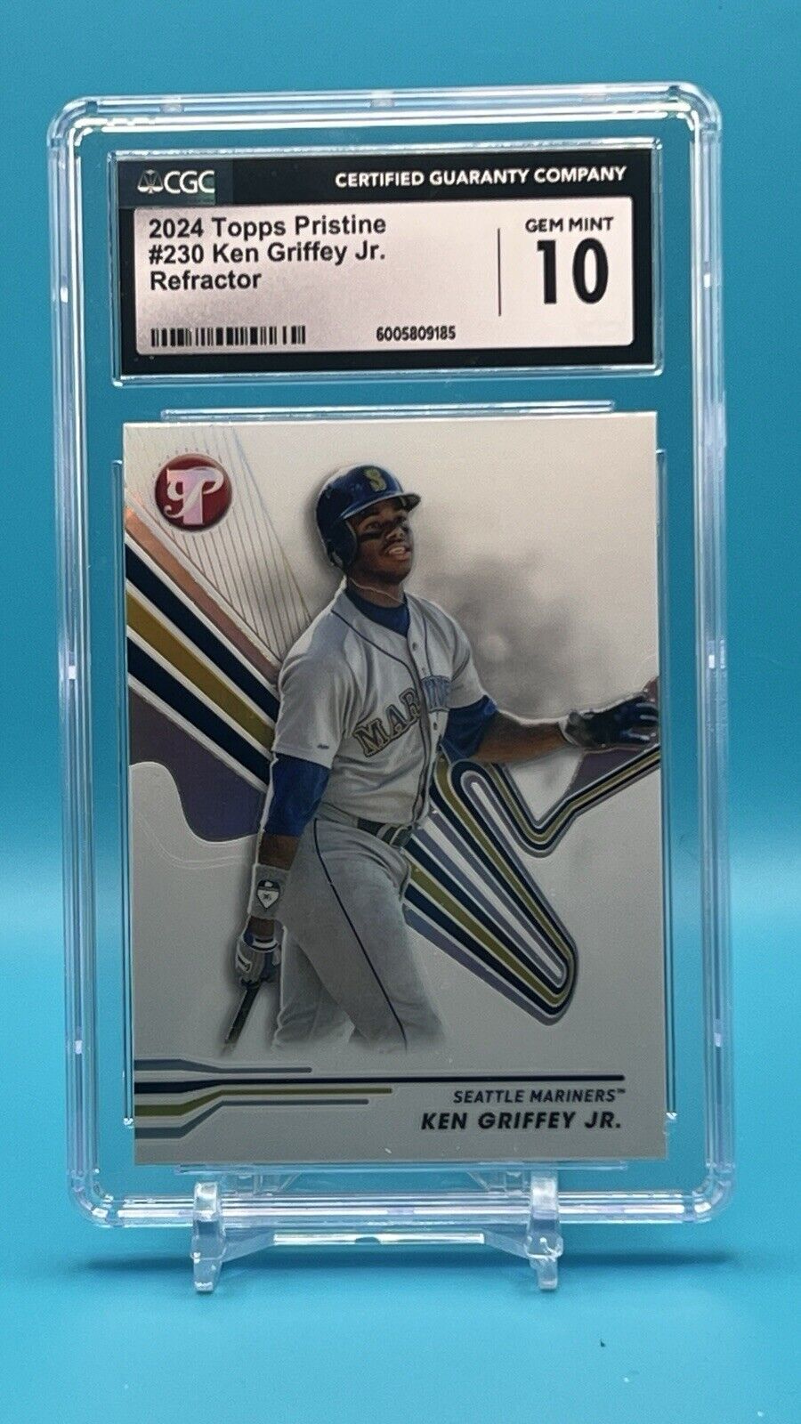 2024 Topps Pristine Ken Griffey Jr. Refractor #230 CGC 10 GEM MINT - HOF 