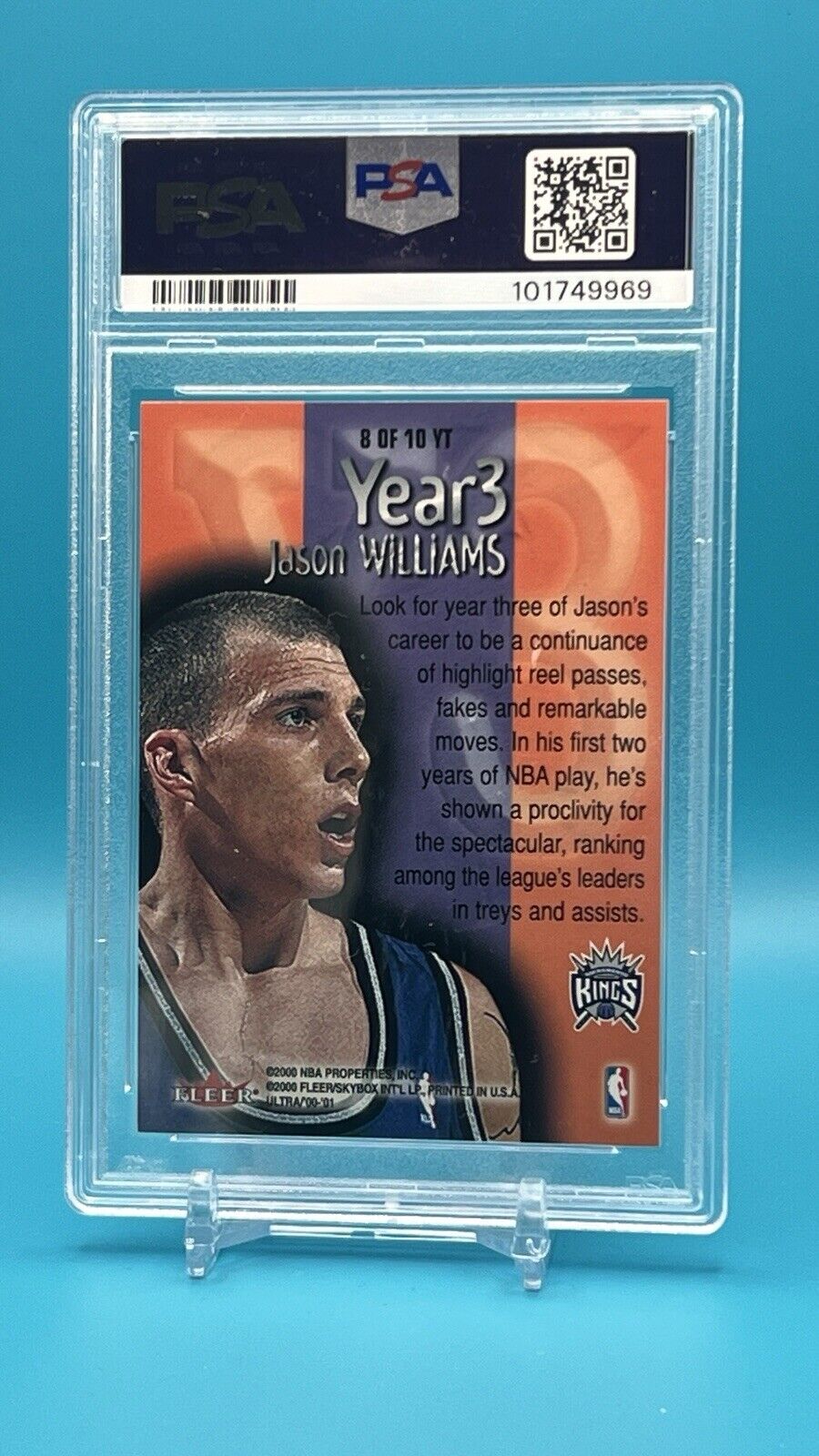 2000 Ultra Year 3 Jason Williams PSA 9 Mint #8YT – Kings Legend  