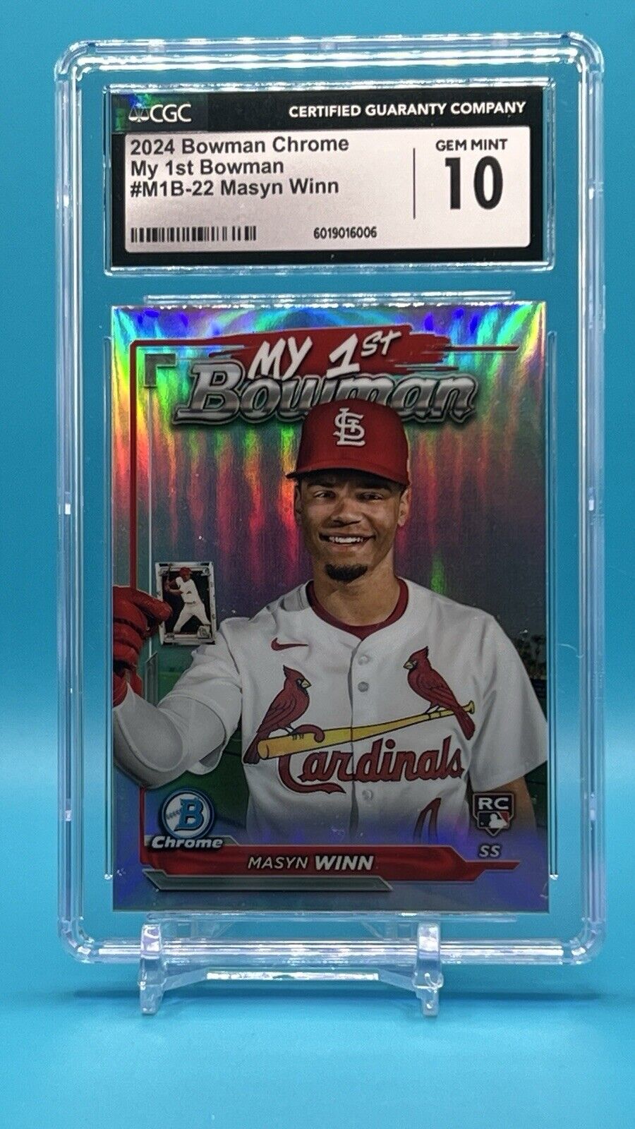 2024 Bowman Chrome My 1st Bowman Masyn Winn Cardinals #M1B-22 CGC 10